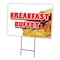 Signmission Breakfast Buffet Yard Sign & Stake outdoor plastic coroplast window, C-1216-DS-Breakfast Buffet C-1216-DS-Breakfast Buffet - alternate 1